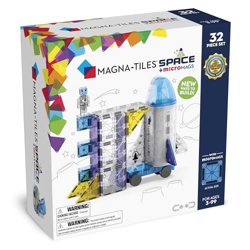 MAGNA-TILES Space 32-Piece Magnetic Building Set