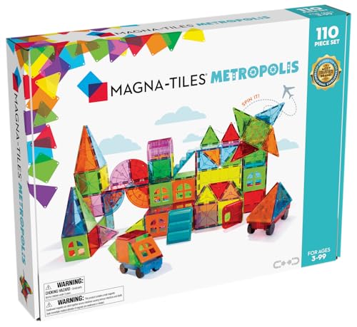 MAGNA-TILES Metropolis 110-Piece Magnetic Building Set