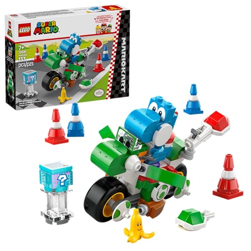 LEGO Mario Kart Yoshi Bike Building Set for Kids 7+
