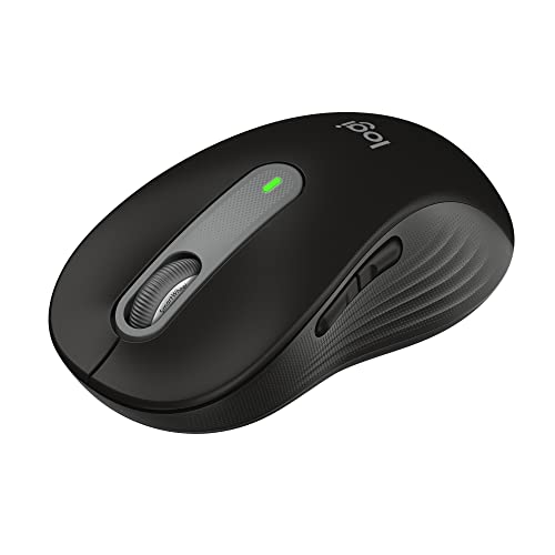 Logitech M650 Wireless Mouse, Silent Clicks, Customizable, Black