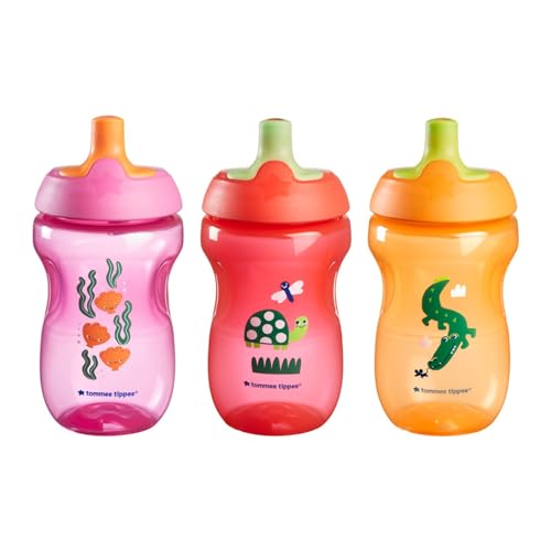 Tommee Tippee Spill-Proof Toddler Sippy Cup, 3-Pack, 10oz