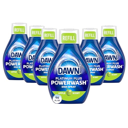 Dawn Platinum Apple Scent Dish Spray Refill, 16 Fl Oz, 6-Pack