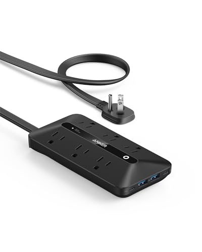 Anker 10-in-1 Ultra Thin Power Strip with USB Ports
