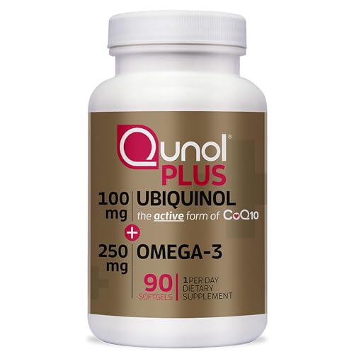 Qunol Ubiquinol + Omega-3 for Heart Health, 90 Count