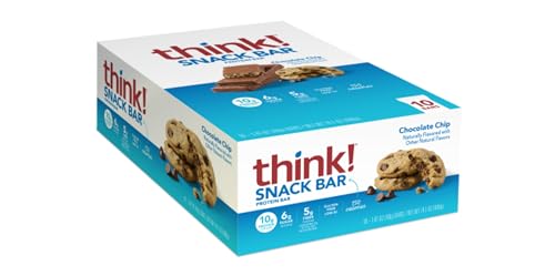 think! Chocolate Chip Protein Bars, Gluten-Free, 10 Pack