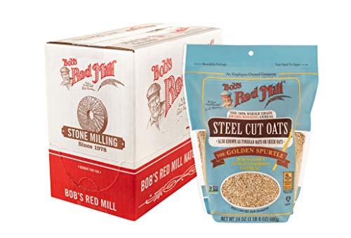 Bob’s Red Mill Steel Cut Oats, 24oz (4 Pack) – Non GMO