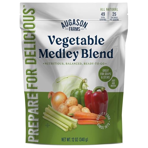 Augason Farms Vegetable Medley, 49 Servings, Resealable Pouch