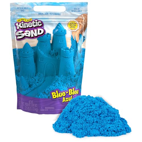 Kinetic Sand 2.5lbs Blue, Sensory Toys for Kids Ages 3+