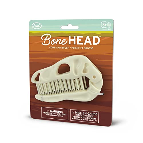 Genuine Fred BONEHEAD Dinosaur Brush & Comb, Travel-Friendly Gift