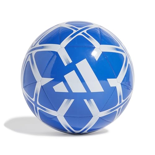 adidas Starlancer Club Soccer Ball, Blue/White, Size 4
