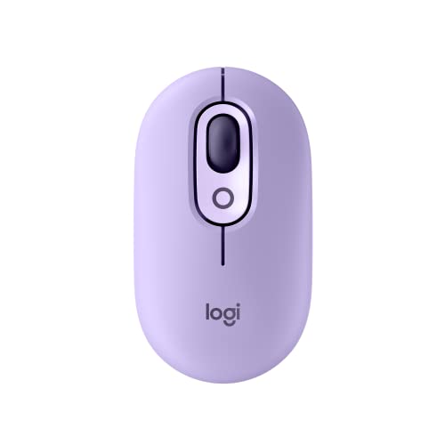 Logitech POP Wireless Mouse, Custom Emojis, SilentTouch, Multi-Device Compatible