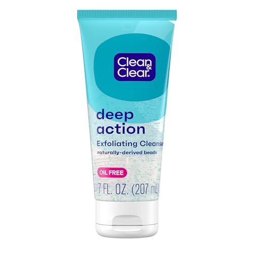 Clean & Clear Exfoliating Face Wash with Pro-Vitamin B5, 7 OZ