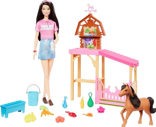 Barbie Stable Playset with Doll, Pony & Accessories