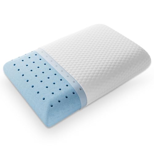 Sweetcrispy Memory Foam Cooling Pillow, Standard Size, 24″x16″