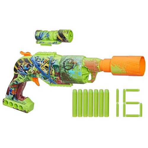 NERF Zombie Driller Dart Blaster with Scope for Ages 8+