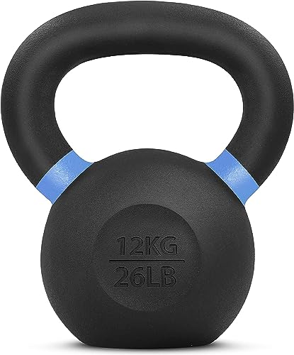 Yes4All 12kg/26lbs Cast Iron Kettlebell for Strength Training