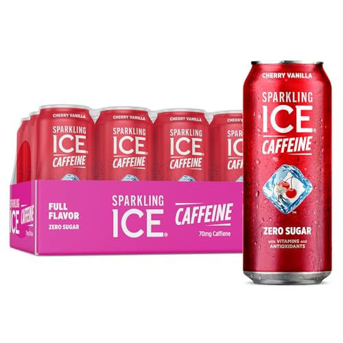 Sparkling Ice Cherry Vanilla Water, Zero Sugar, 16oz (12 Pack)