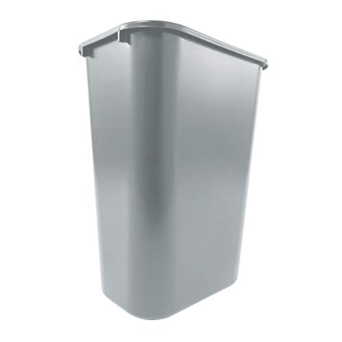 Rubbermaid 10 Gallon Gray Deskside Wastebasket
