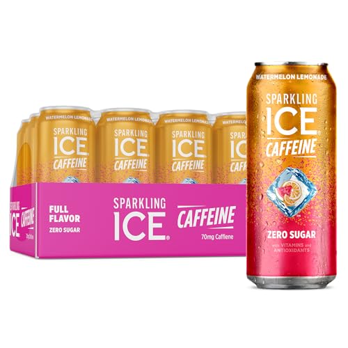Sparkling Ice Watermelon Lemonade, Zero Sugar, 16 fl oz, 12-Pack