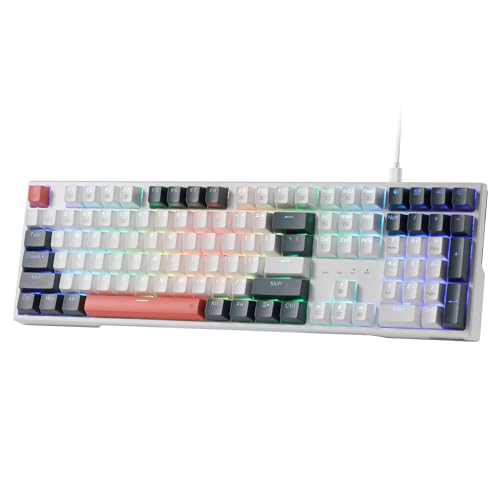 Redragon K668 RGB Gaming Keyboard, 104 Keys, Red Switch