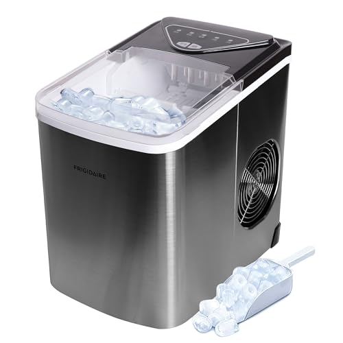 Frigidaire EFIC123-SS Countertop Ice Maker, 26 lbs/Day, Stainless Steel