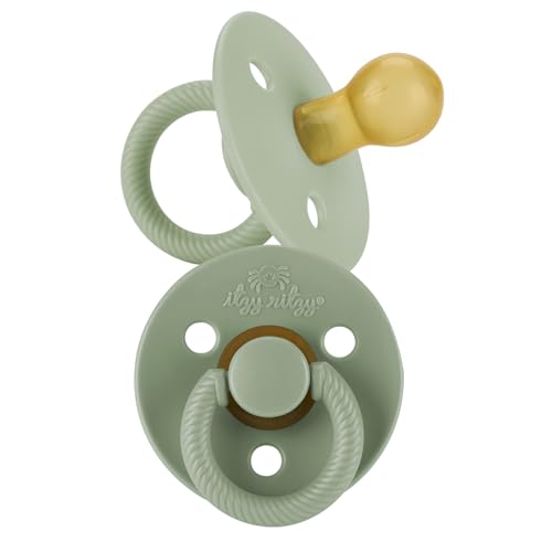 Itzy Ritzy Natural Rubber Pacifiers, 2-Pack, Ages 6-18 Months