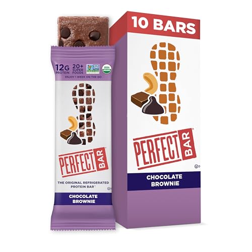 Perfect Bar, Chocolate Brownie Protein, Organic, Gluten-Free, 10 Pack