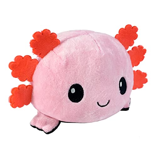 Reversible Axolotl Plushie – Pink/Black – 4 inch Mood Toy
