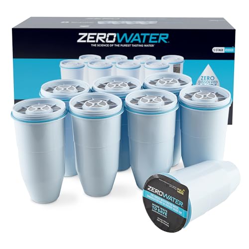 ZeroWater 5-Stage Replacement Filters, 8-Pack – Lead & PFOA Reduction
