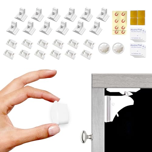 Eco Baby Magnetic Cabinet Locks – 12 Pack, 2 Keys, No Tools
