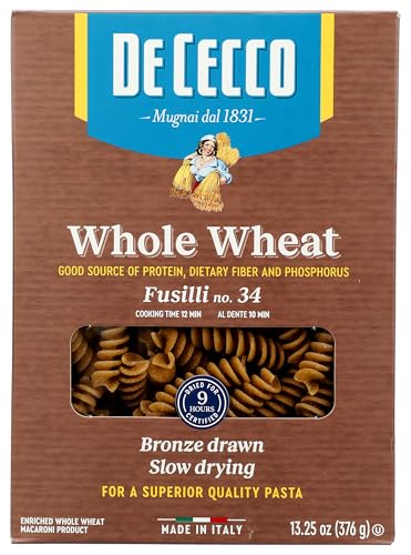 De Cecco Whole Wheat Fusilli, 13.25 oz