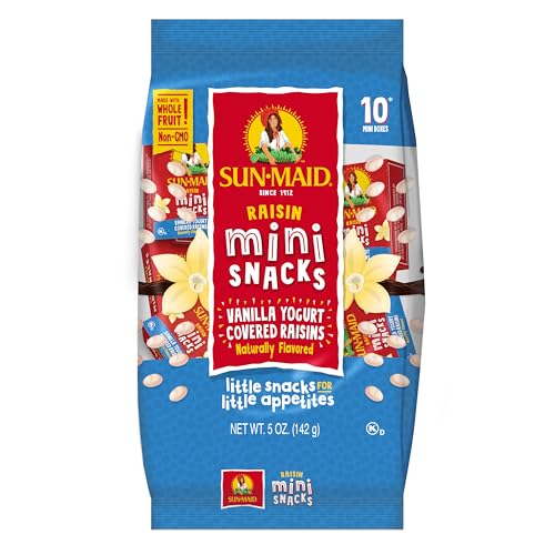 Sun-Maid Vanilla Yogurt Raisins – 10 Pack Snack Boxes