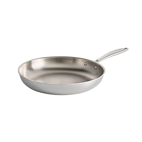 Tramontina 12″ Tri-Ply Stainless Frying Pan, Induction-Ready