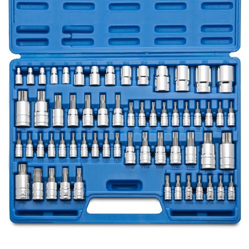NEIKO 10083A Master Torx Bit and Socket Set, 60 Pieces