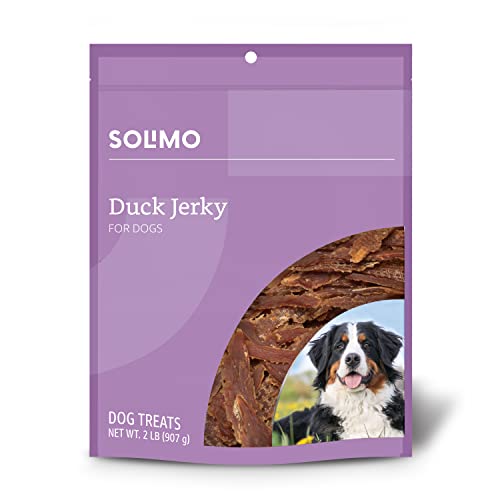 Solimo Duck Jerky Dog Treats, 2 lbs