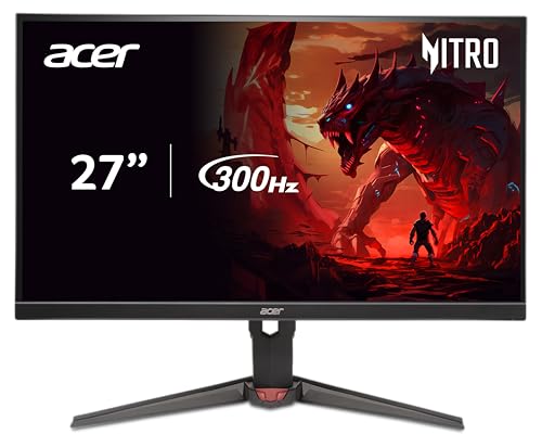 Acer Nitro 27″ WQHD 300Hz Gaming Monitor, FreeSync, HDR 400