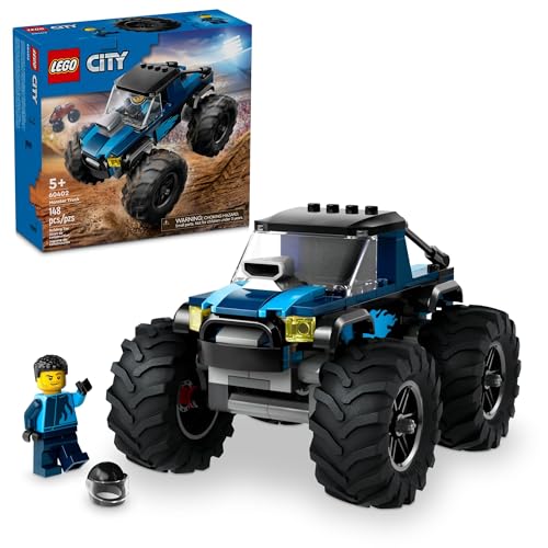 LEGO City Blue Monster Truck Playset with Driver Minifigure