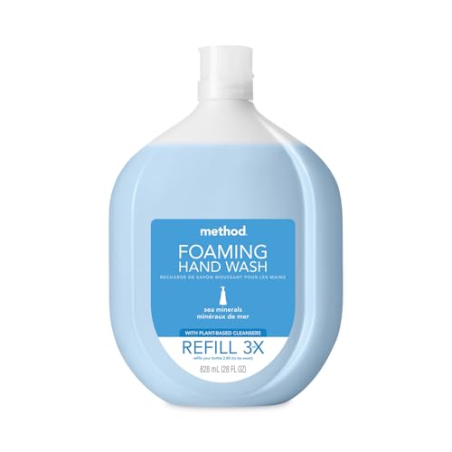 Method Foaming Hand Soap Refill, Sea Minerals, 28 fl oz, 4 Pack
