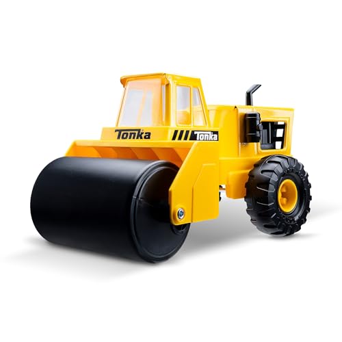 Tonka Steel Classics Yellow Steam Roller Toy for Ages 3+