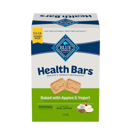 Blue Buffalo Crunchy Dog Biscuits, Apples & Yogurt, 3.5 lb