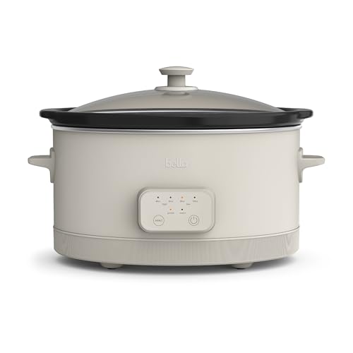 Bella 6 Qt Programmable Slow Cooker with Nonstick Coating