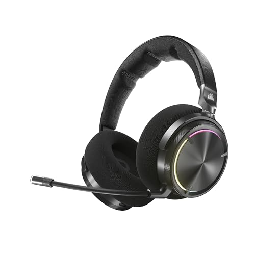 Corsair Virtuoso MAX Wireless Gaming Headset – Dolby Atmos, Noise Cancelling, Bluetooth, Carbon
