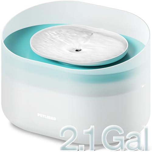 PETLIBRO 2.1Gal Dog Water Fountain, Quiet, Anti-Splash, Multi-Pet Use