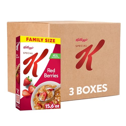 Kellogg’s Special K Red Berries Cereal, Family Size (3 Boxes)