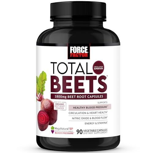 FORCE FACTOR Total Beets Blood Pressure Support, 90 Capsules