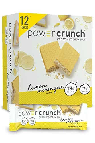 Power Crunch Lemon Meringue Protein Bars, 12 Pack