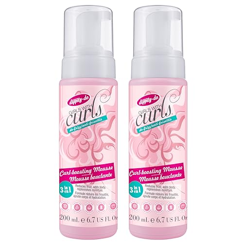 Dippity Do Curl Enhancing Mousse for Frizz-Free Curls, 2 Pack