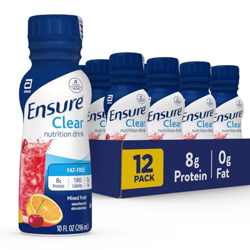 Ensure Clear Mixed Fruit Drink, 8g Protein, 15 Vitamins, 12-Pack