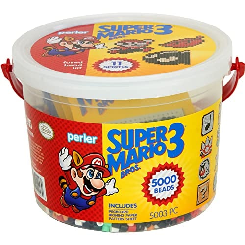 Super Mario Perler Bead Kit, 5003 Pieces
