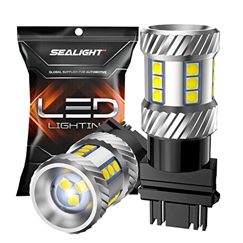 SEALIGHT 3157 LED Reverse Brake Bulbs, 600% Brighter, 2PCS
